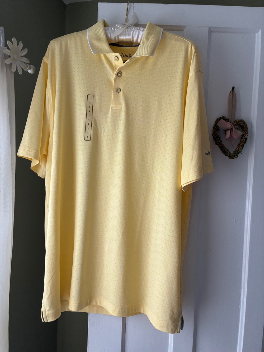 Walter Hagen Pale Yellow Short-Sleeve Polo